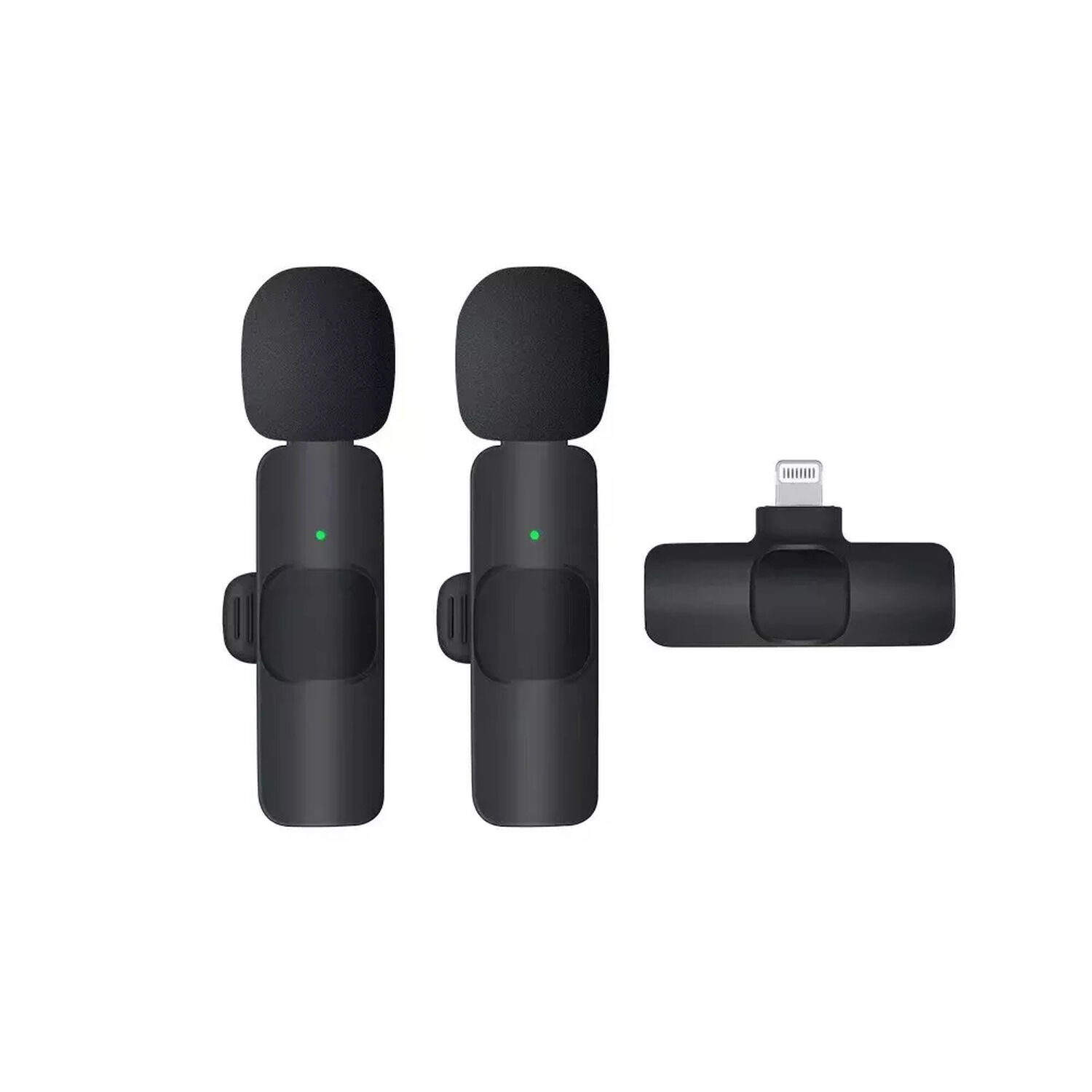 Micr&oacute;fono Lavalier Inal&aacute;mbrico Port&aacute;til Para Ios 2 Unidades image number 1.0