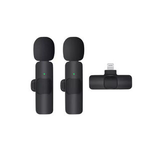 Micrófono Lavalier Inalámbrico Portátil Para Ios 2 Unidades
