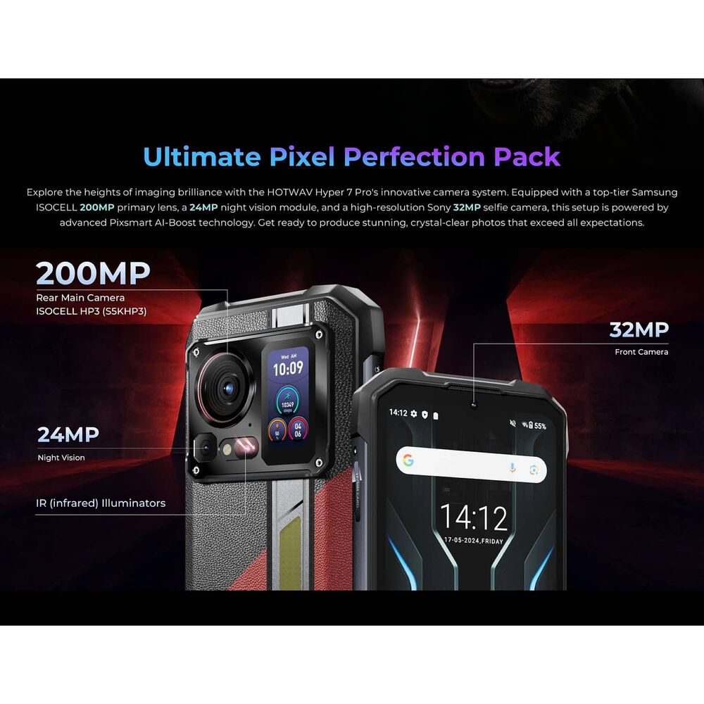 Hotwav Hyper 7 Pro - Smartphone Rugerizado Con 200mp Y Bater&iacute;a De 10.800mah image number 5.0