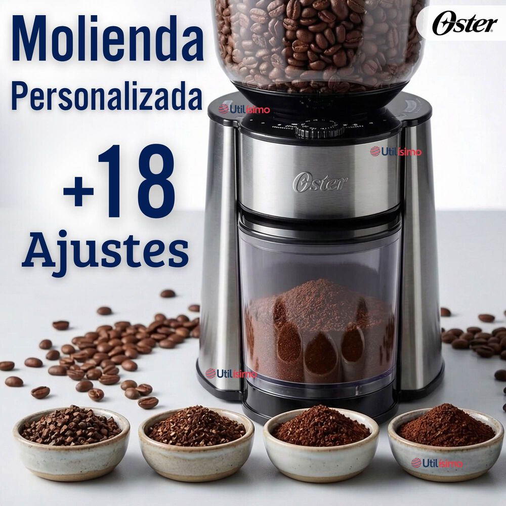 Oster Molinillo De Caf&eacute;, Accesorio, Con 18 Ajustes De Grosor, Incluye Accesorios, Bvstbmh23 image number 3.0
