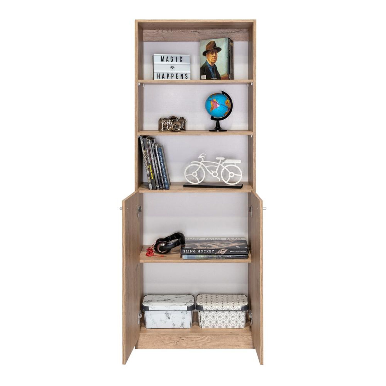 Librero Tuhome Home / 2 Puertas / 3 Cajones image number 6.0