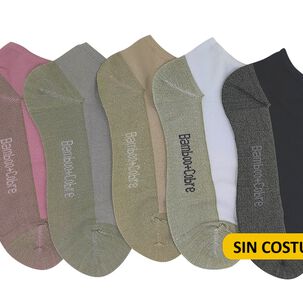 Calcetas Tobilleras Sin Costuras Para Mujer Con Bambu Y Cobre - Docena