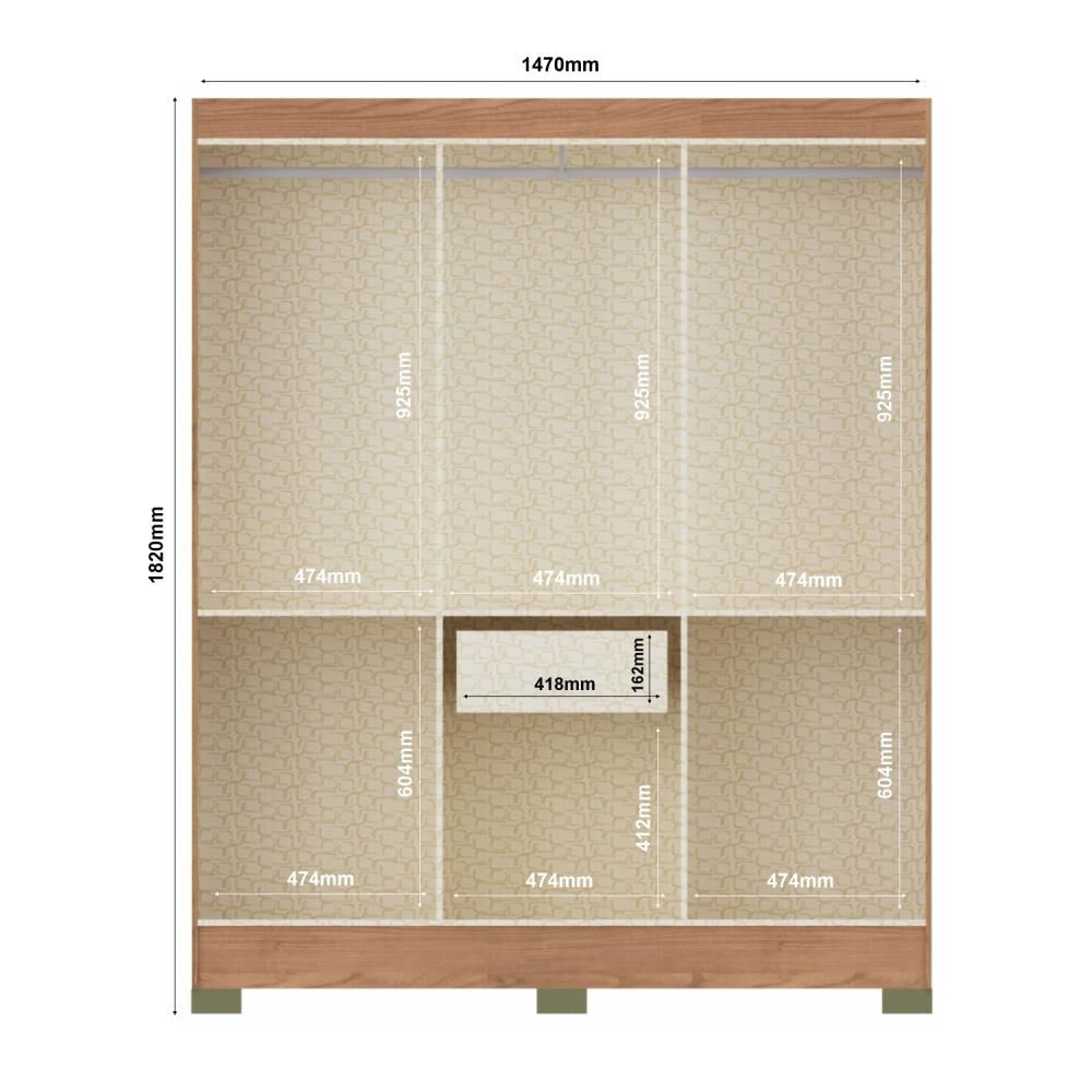 Clóset Vekka Home Clóset Roma / 6 Puertas / 1 Cajón image number 1.0