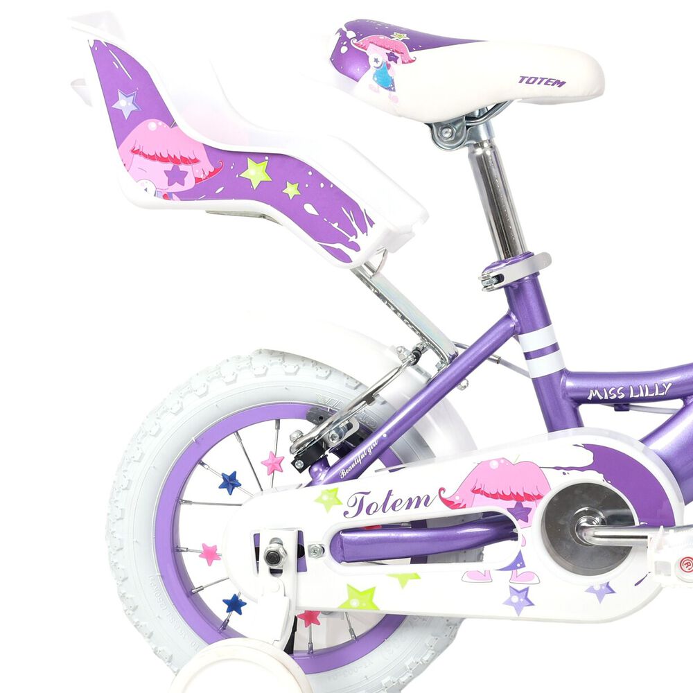 Bicicleta Totem Infantil Aro 12 Miss Lilly Color Morado image number 2.0