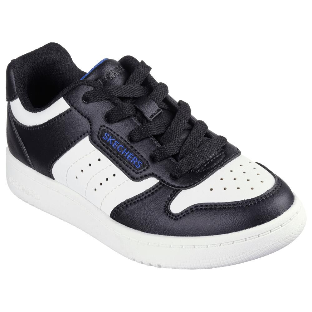Zapatilla Juvenil Niño Skechers Quick Street Bkw image number 4.0