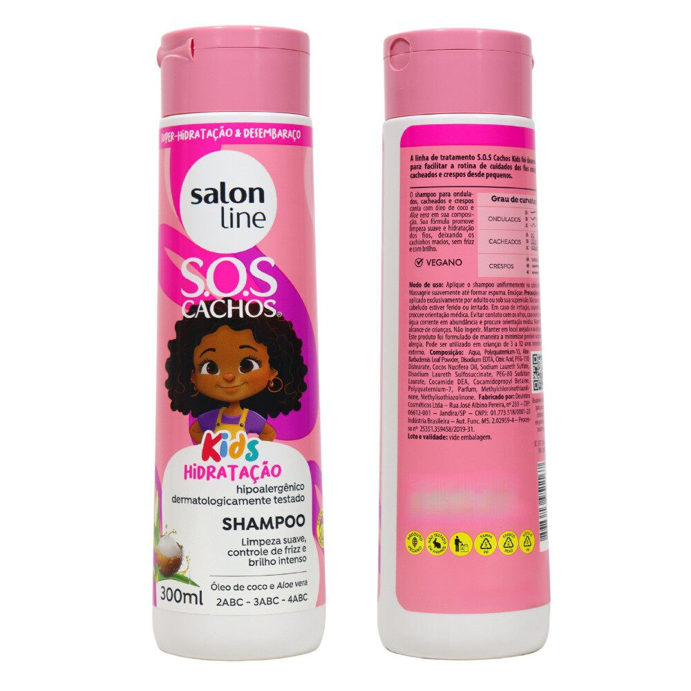 Sos Cachos Shampoo Kids 300 Ml Salon Line image number 3.0