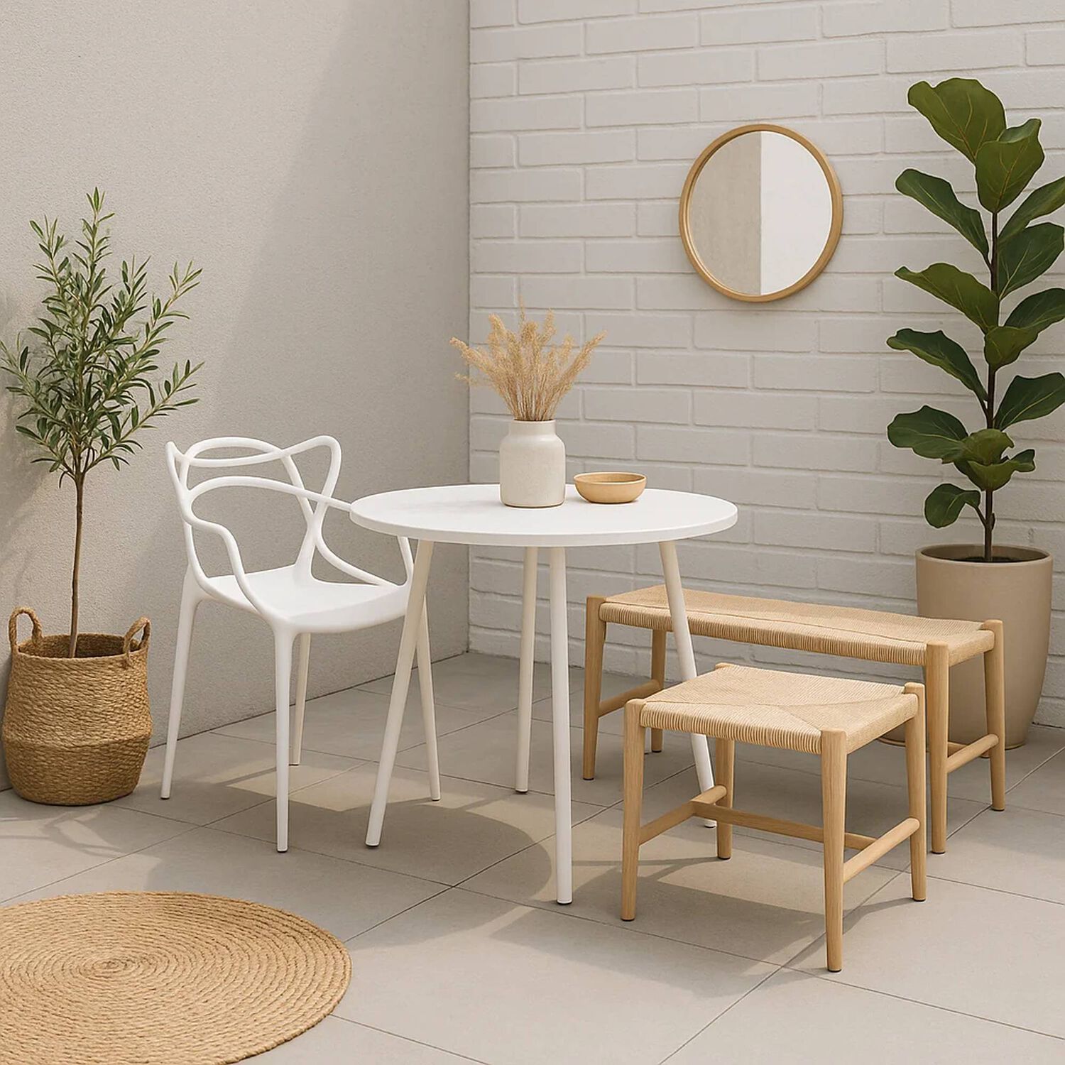 Silla De Terraza Exterior O Comedor Master - Blanca image number 5.0
