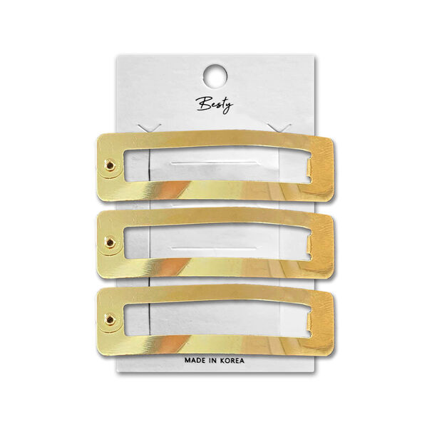 Set Clip Rectangular Besty Dorado 3u Dorado
