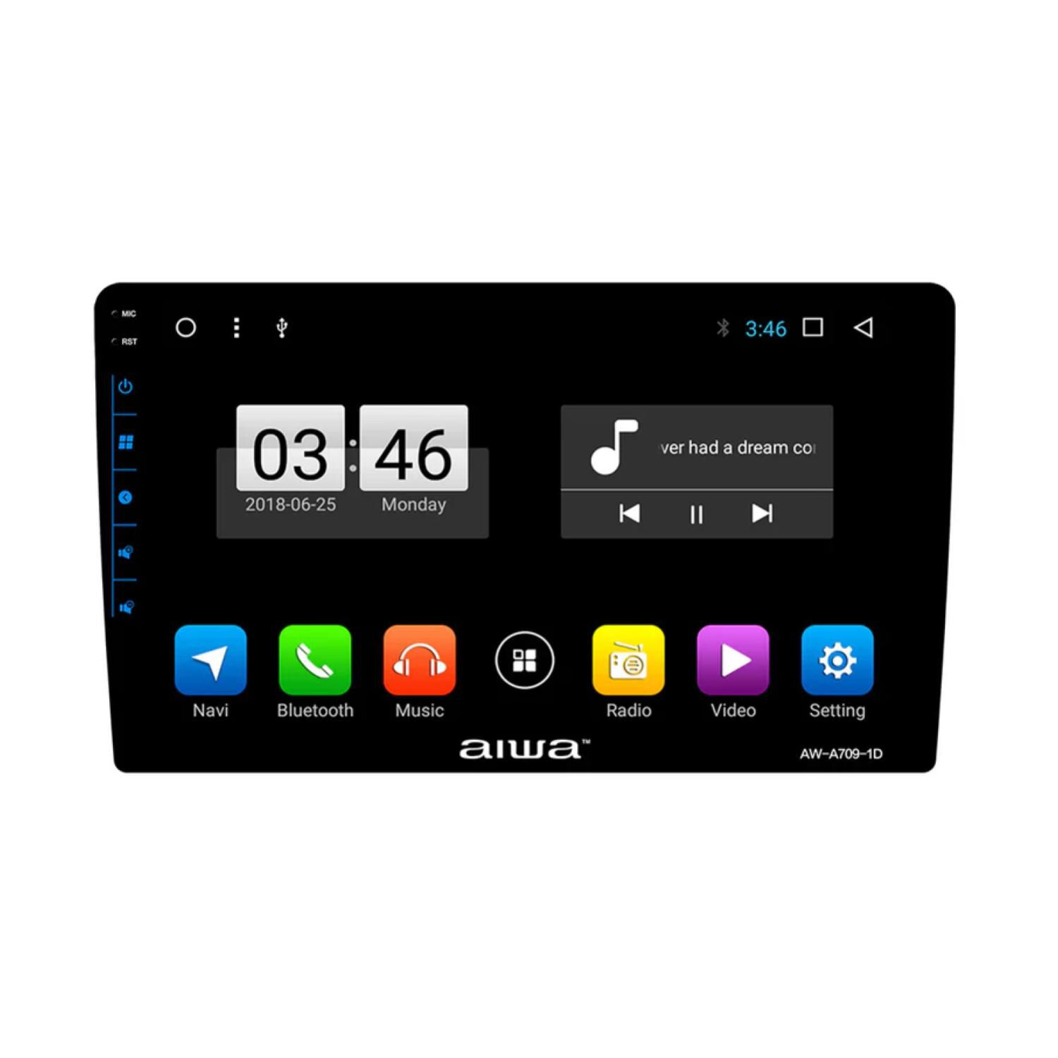 Radio Pantalla Android Para Automovil 9" Hd Wifi Aw-a709 Aiwa image number 0.0