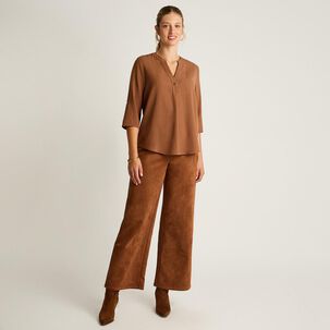 Blusa Manga 3/4 Cuello V Mujer Lorenzo Di Pontti