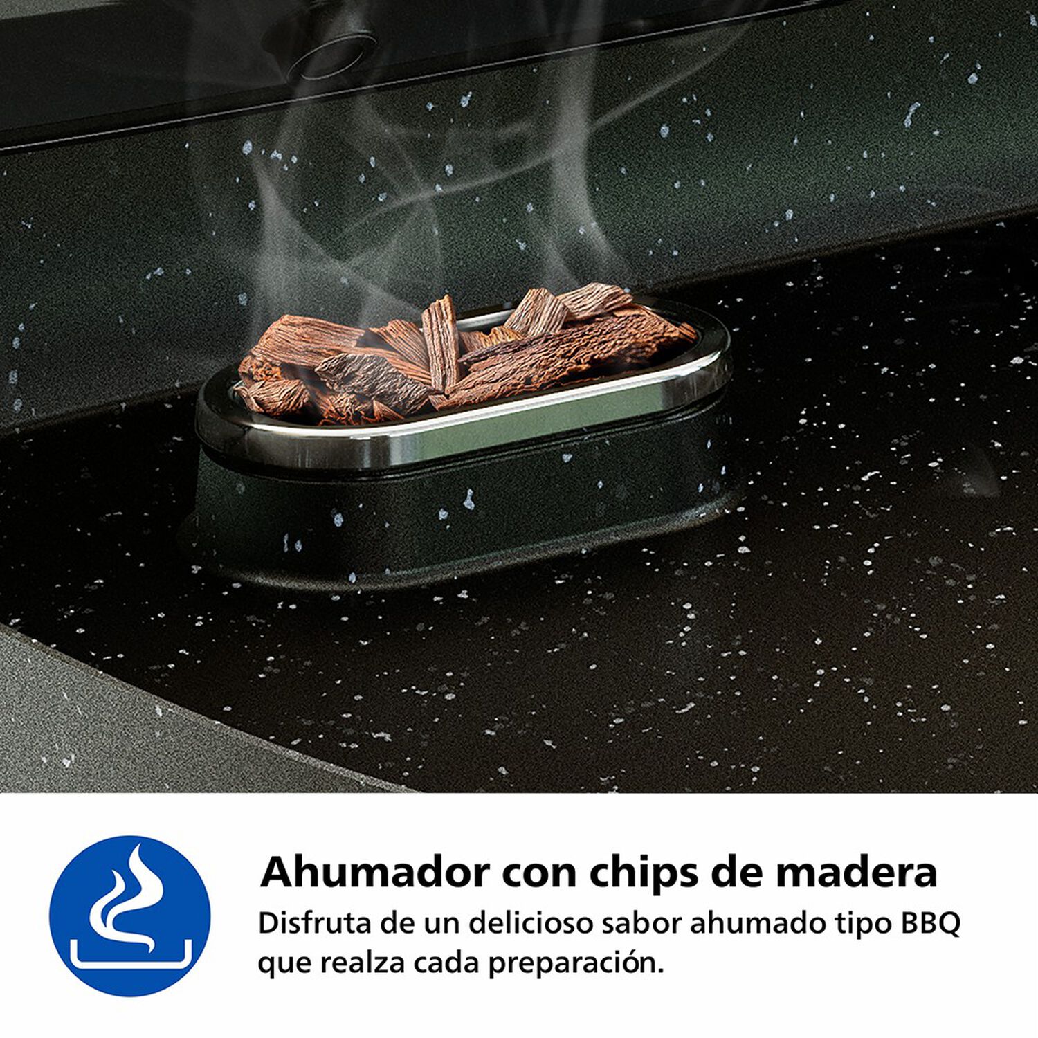 Parrilla El&eacute;ctrica 2400w Ahumador Infusor Hd6212/90 Philips image number 4.0