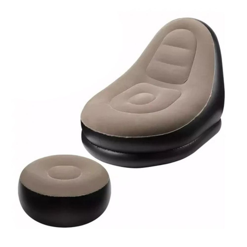 Sofa Con Reposa Pies Inflable Puff Sillon Portatil image number 5.0