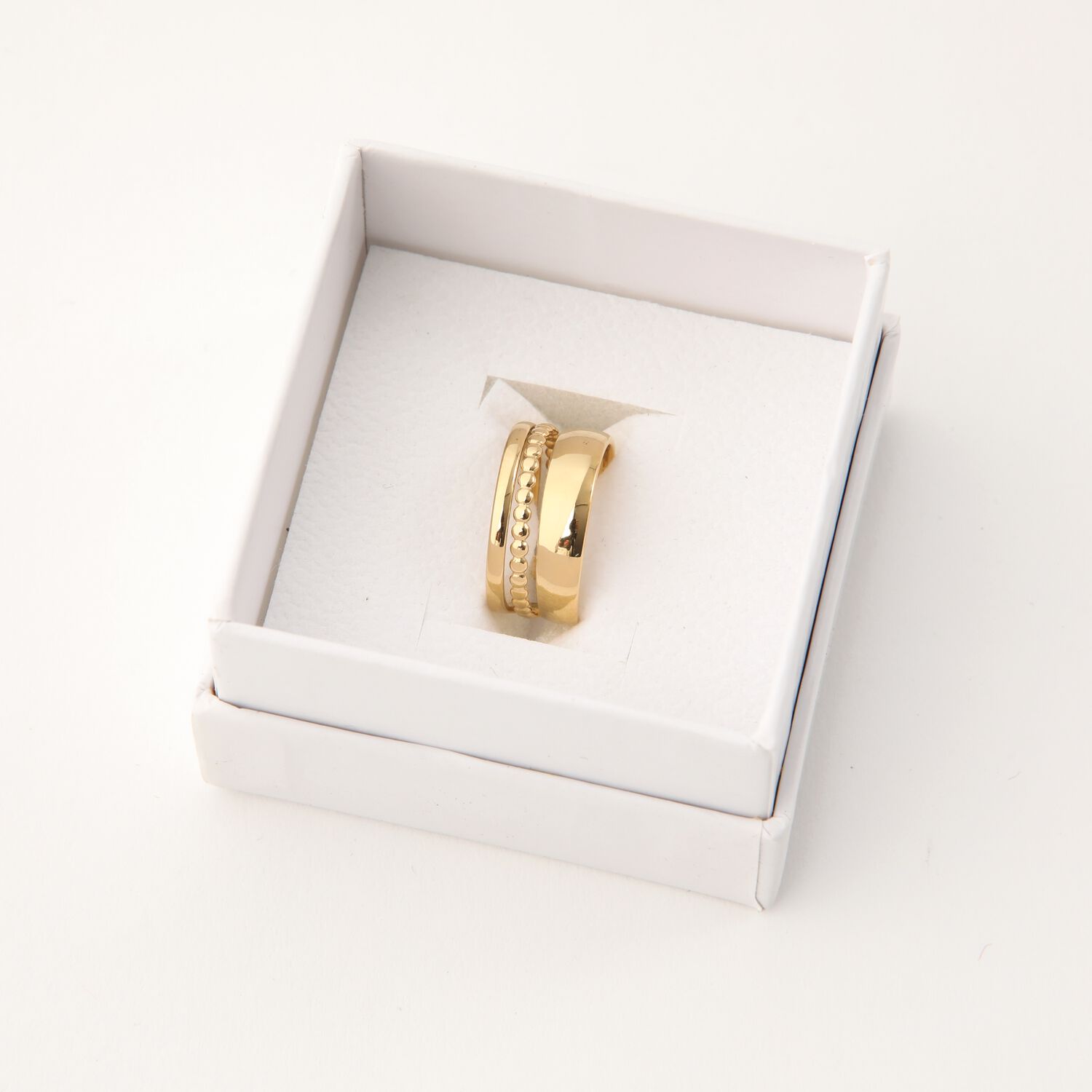 Anillo 19v69 Dorado Mujer Str273 image number 2.0