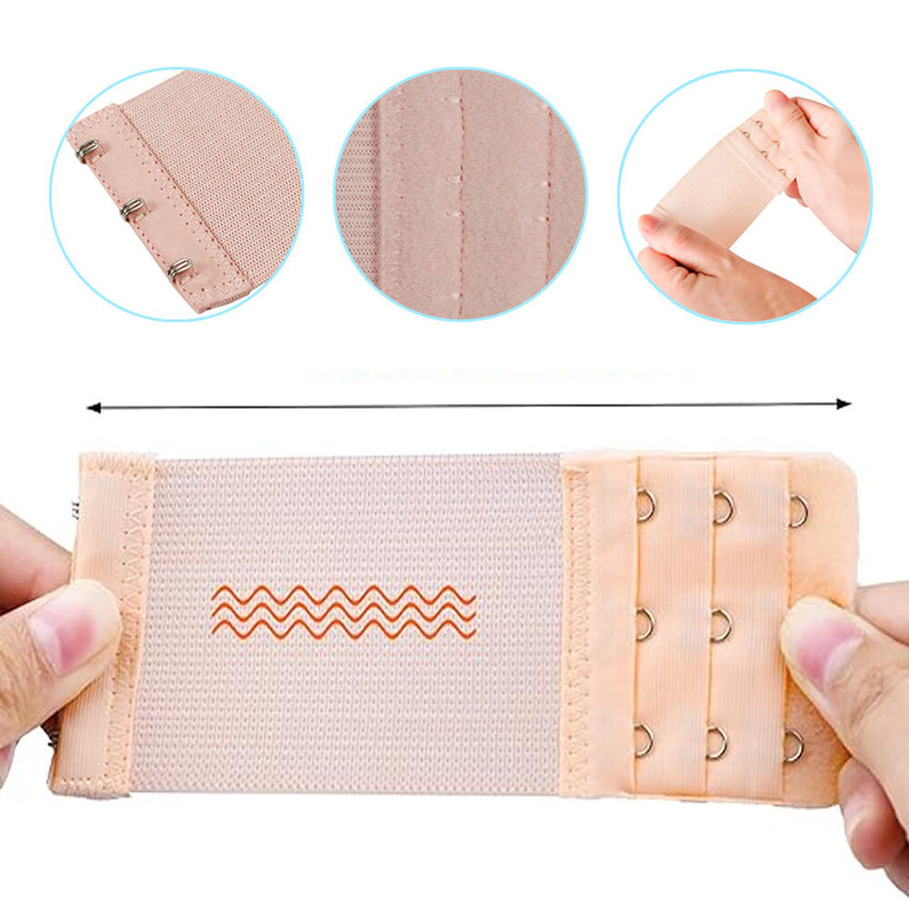 Pack X3 Extensores Para Sosten Brassier Elastico 3 Broches image number 3.0