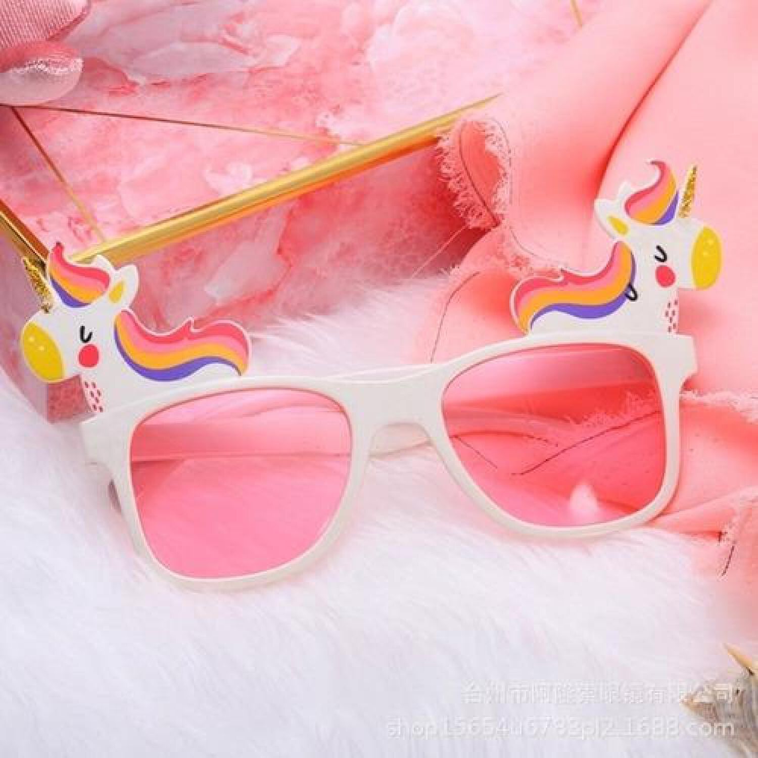 Lentes Sol Gafas Unicornio Glitter Fiesta Brillante Kawaii image number 3.0