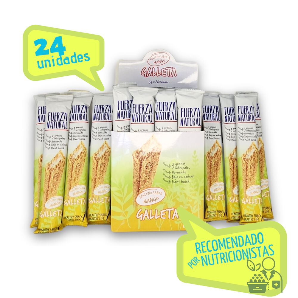 Pack 24 Galletas Fuerza Natural Snacks Saludables Mango image number 0.0