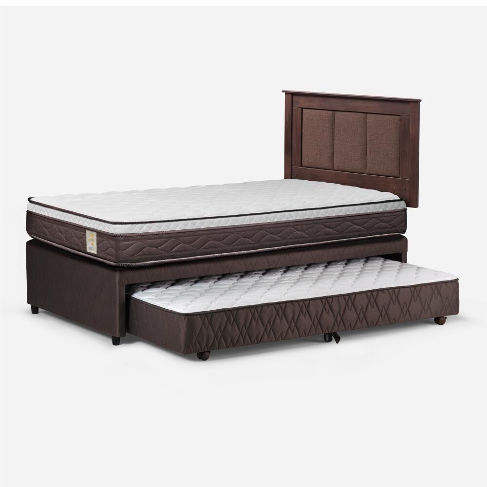 Cama Nido Rosen New Style 4 Plus / 1.5 Plazas / Base Normal + Set De Maderas image number 1.0
