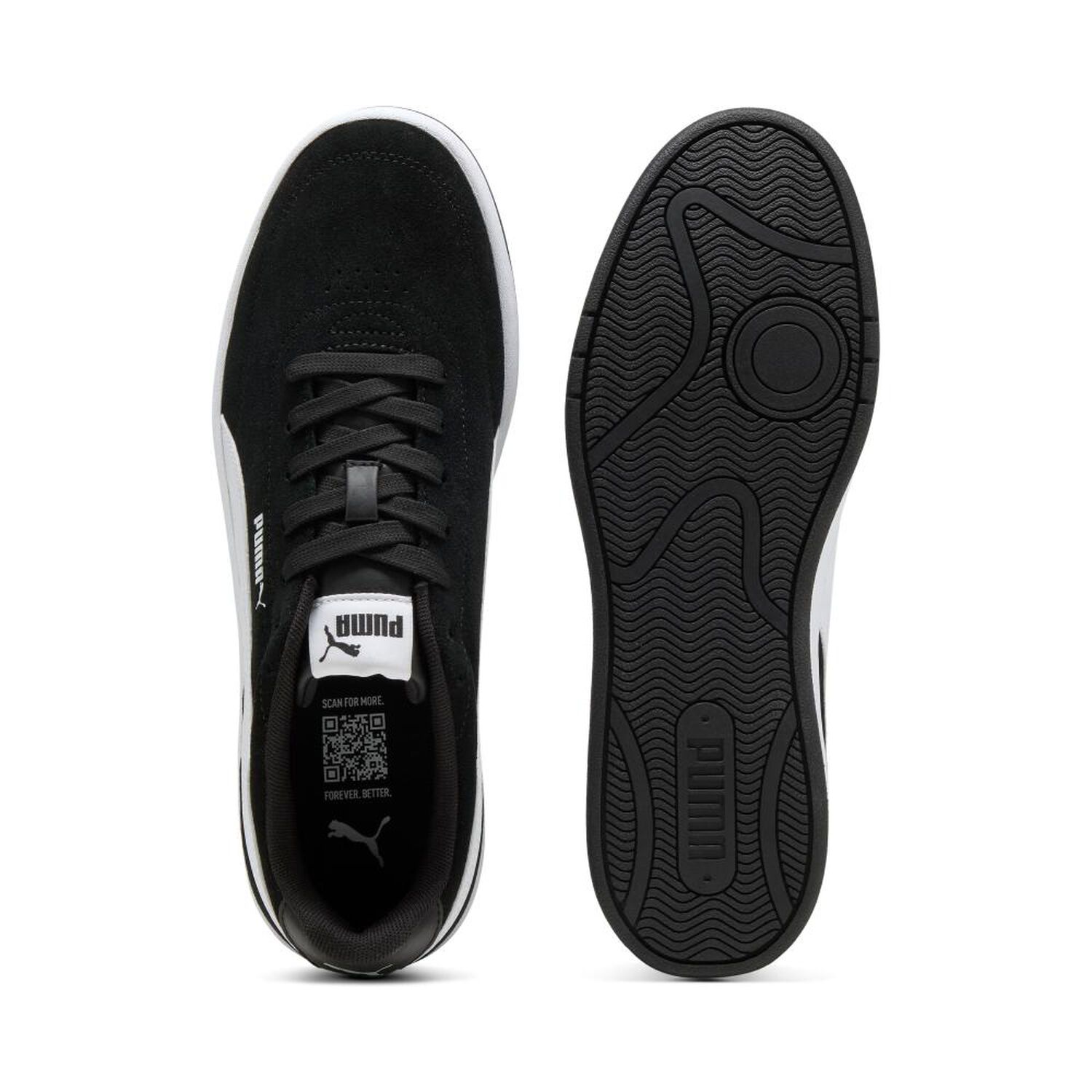 Zapatilla Urbana Hombre Puma Court Classic Clean Sd Negro image number 3.0