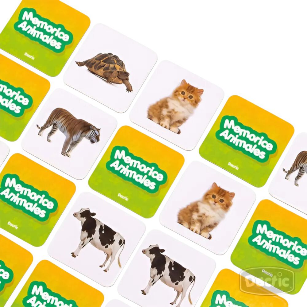 Juego De Mesa Memorice Animales Carton Dactic image number 6.0