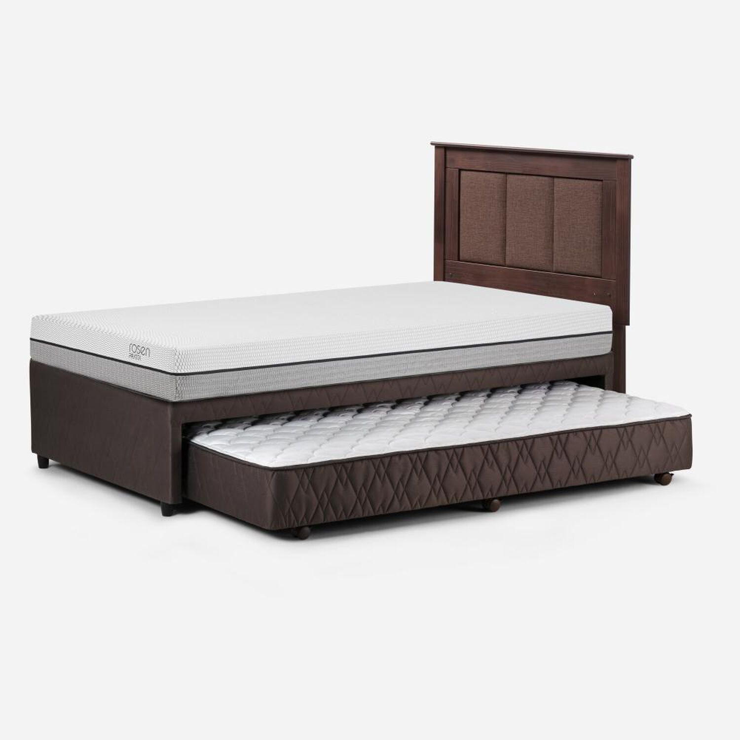 Cama Nido Rosen Pratta / 1.5 Plazas / Base Normal + Respaldo Rachel image number 0.0