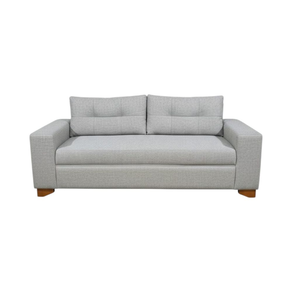 Sofa Paris Tres Cuerpos Lino Gris Claro image number 0.0