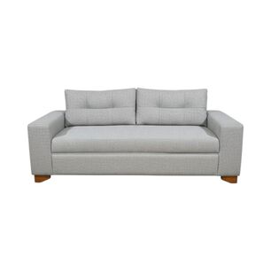 Sofa Paris Tres Cuerpos Lino Gris Claro