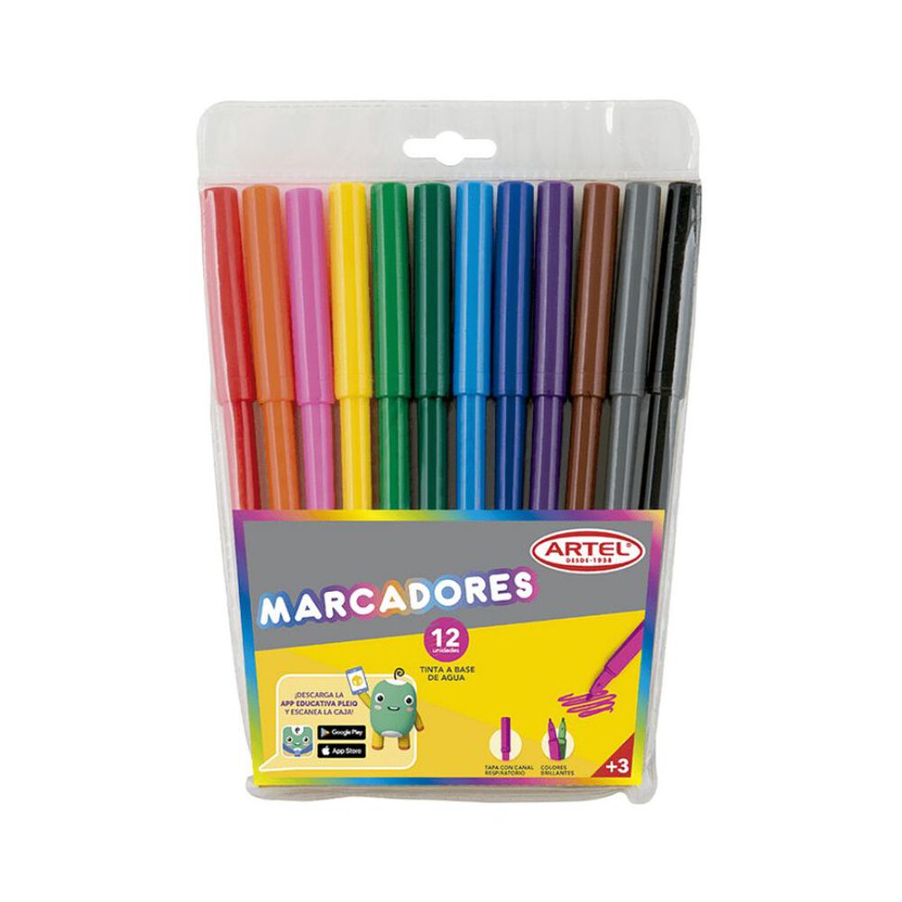 Estuche 12 Marcadores Artel image number 0.0