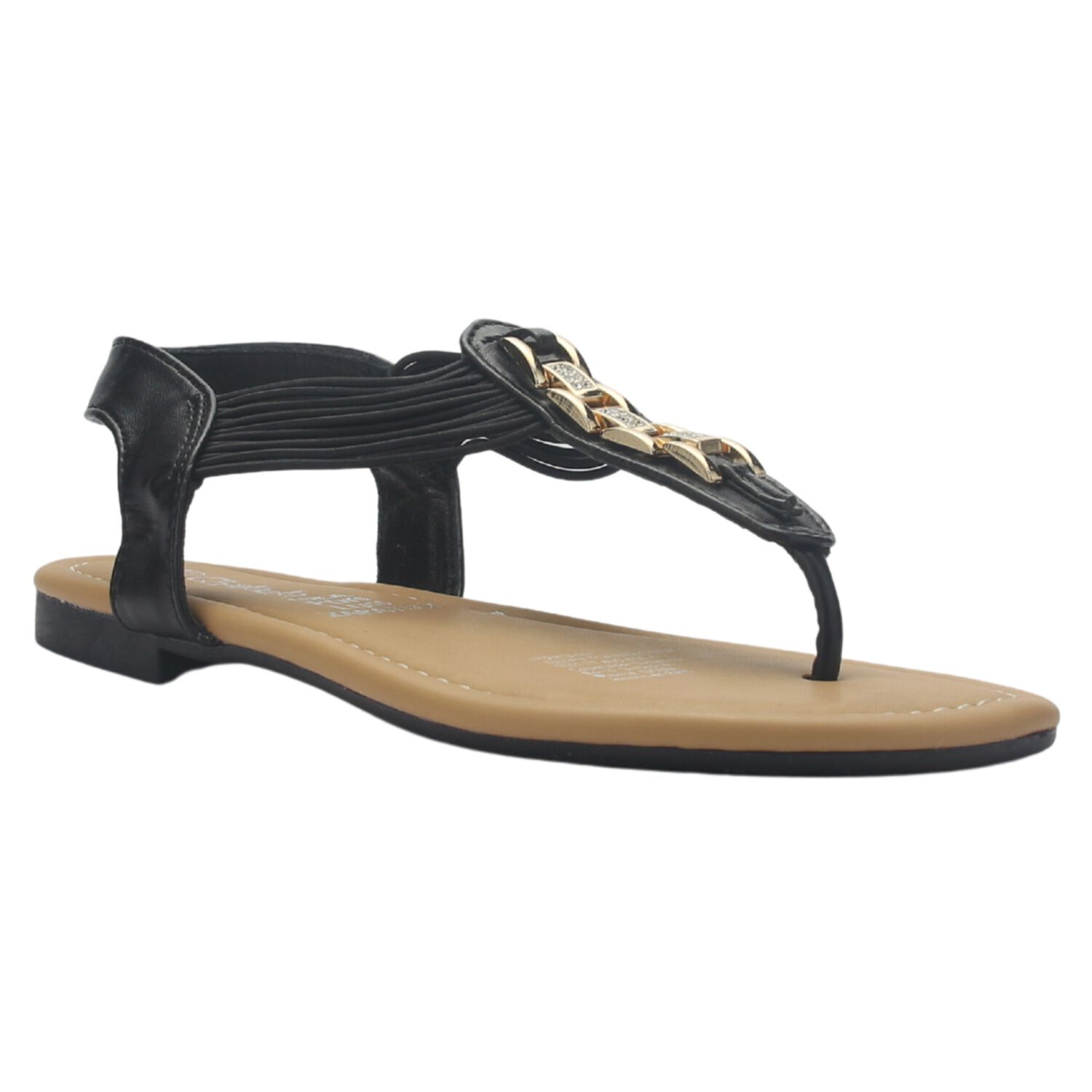 Sandalia Chalada Mujer Call-2 Negro Plano image number 2.0