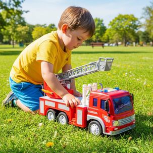 Cami&oacute;n Bomberos Con Grua Grande