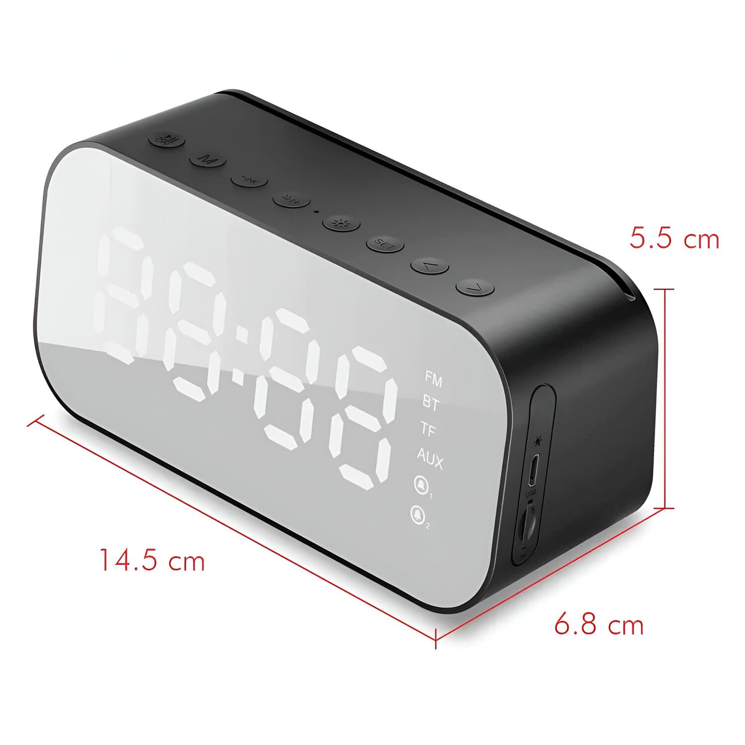 Parlante Bluetooth Havit Con Despertador/ Termometro/ Radio image number 4.0