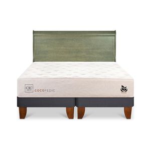 Cama Europea Cic Cocopedic / 2 Plazas / Base Dividida + Respaldo
