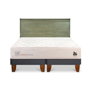 Cama Europea Cic Cocopedic / 2 Plazas / Base Dividida + Respaldo