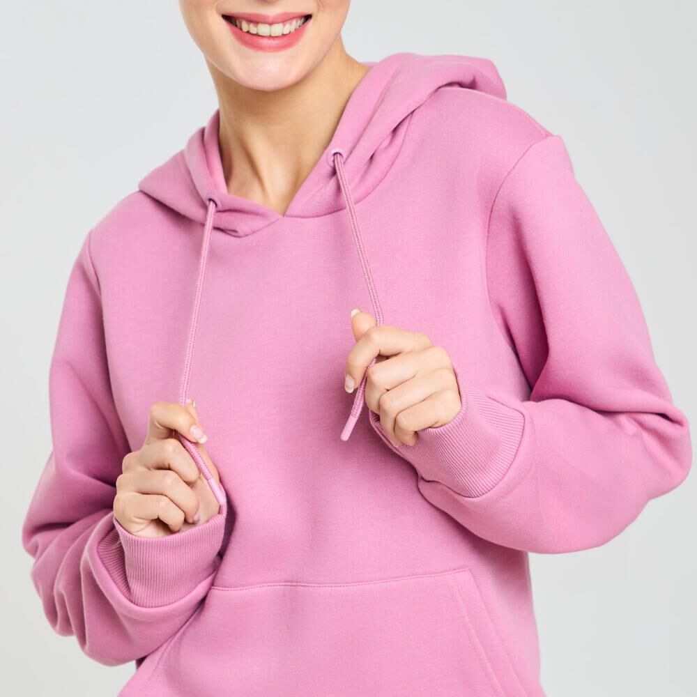 Polerón Deportivo Hoodie Cuello Alto Con Capucha Mujer Wetland image number 4.0
