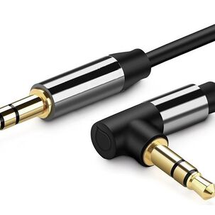 Cable Audio Aux 3.5mm Plug Tipo L 3.5mm M - 3.5mm M 1mt