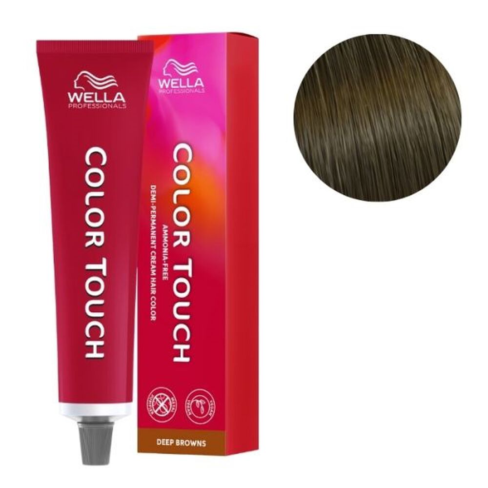 Tinte Para Cabello Wella Color Touch 6/71 Rubio Oscuro Marron Ceniza62ml image number 1.0