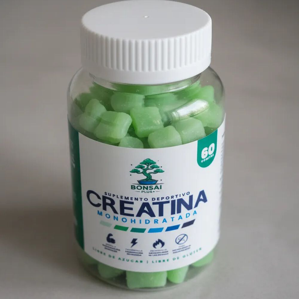 Creatina Monohidratada 60 Gomitas 5g - Gummies - 30 Dias - Bonsai Plus+ image number 2.0
