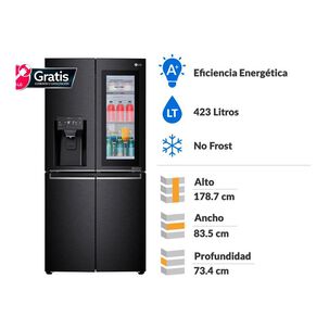 Refrigerador Side By Side No Frost Lg LM57SXTAF / 423 Litros / A+