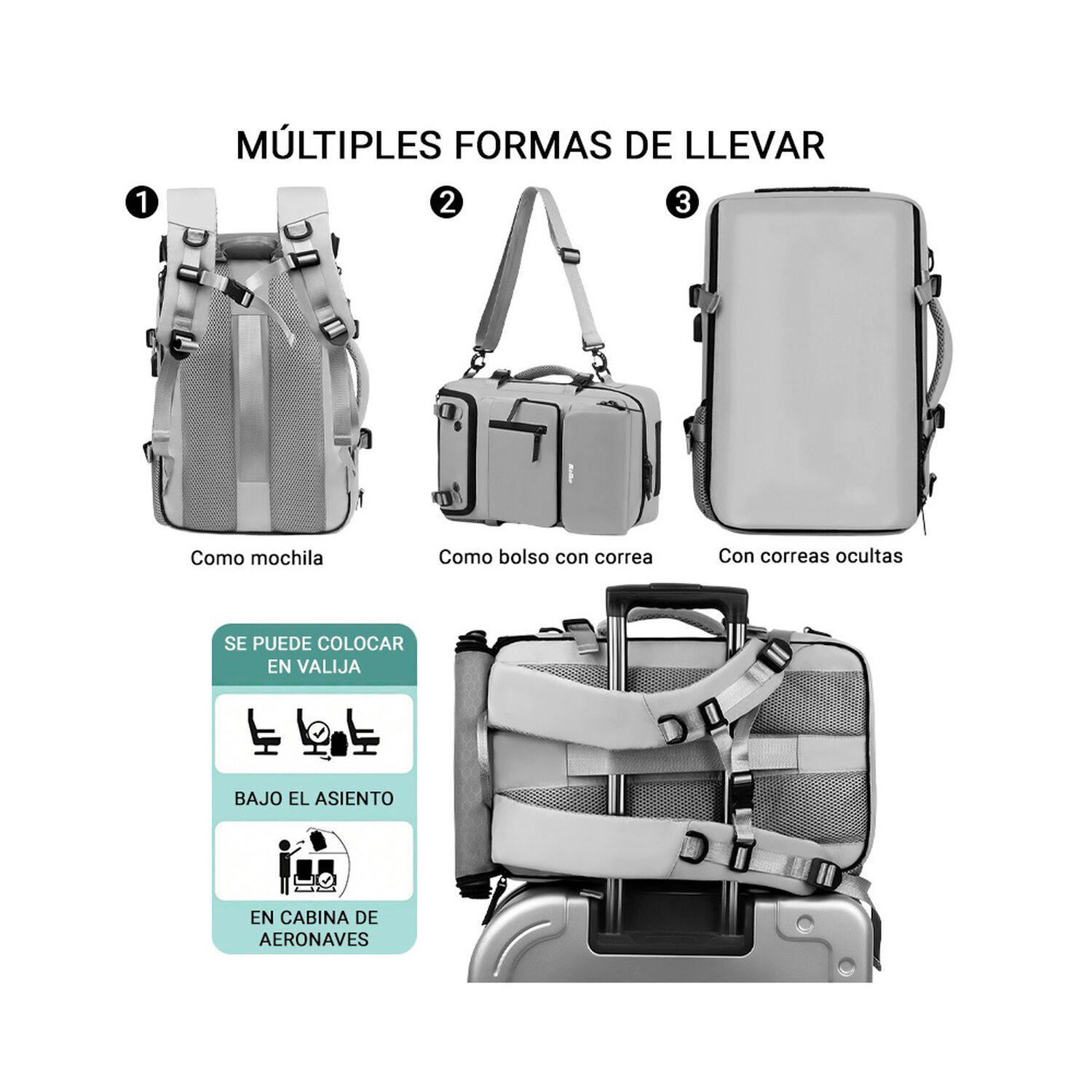 Mochila De Viaje Kolke Hikes 40 L Impermeable Multifuncional image number 45.0