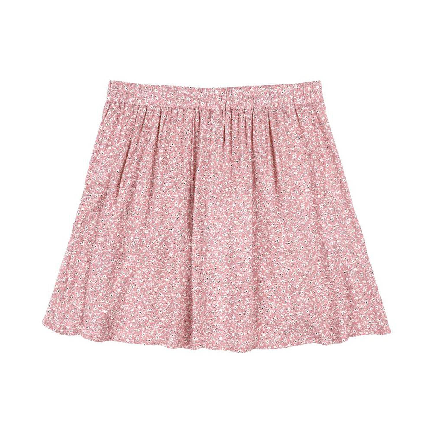 Falda Mini Con Vuelos Tiro Medio Regular Mujer Freedom image number 1.0