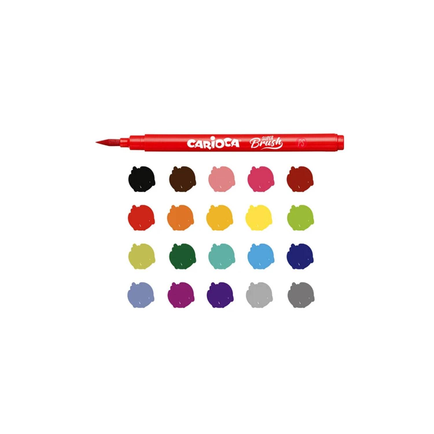 Plumones Super Brush 20 Colores Carioca - Ps image number 2.0