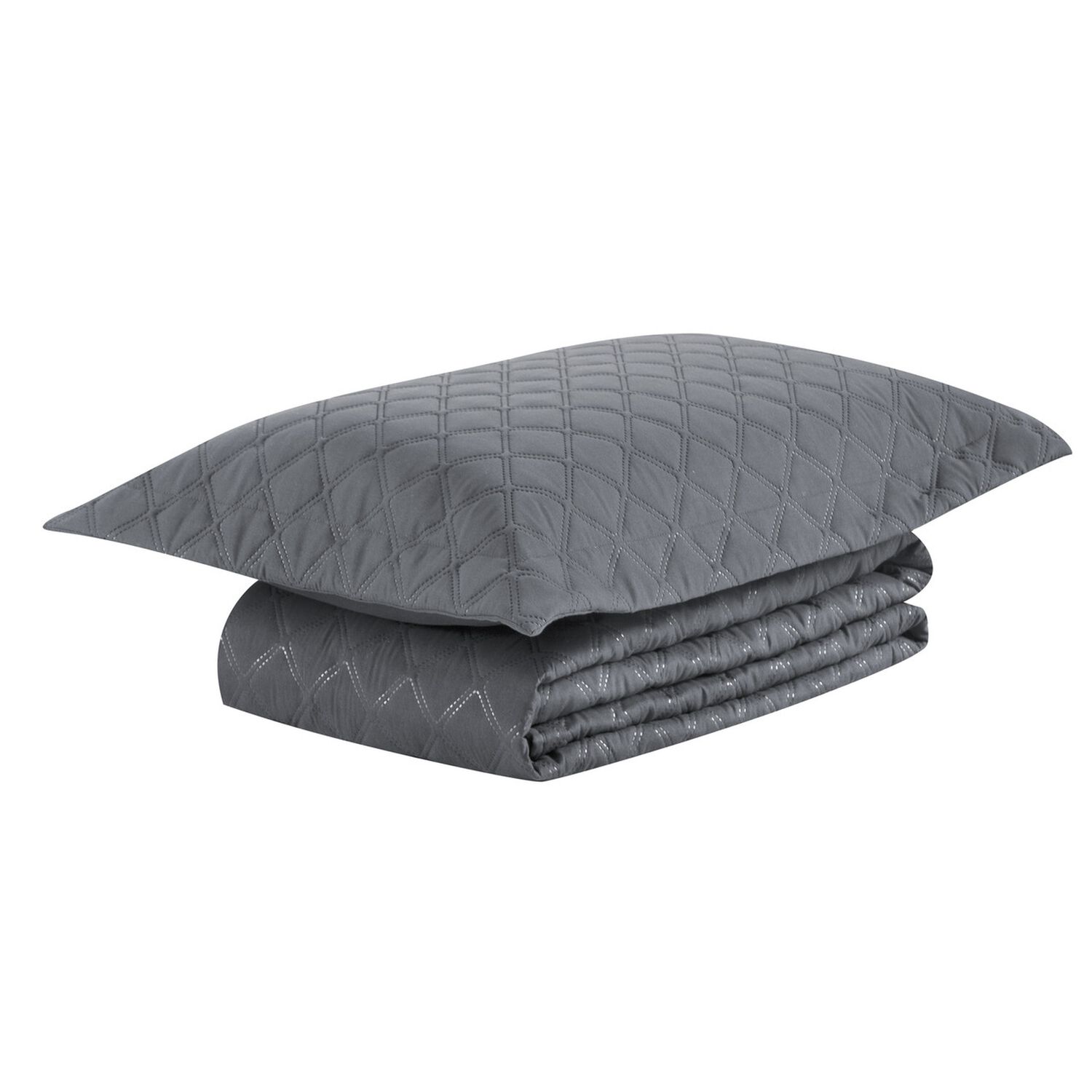 Quilt Andes Liso Gris 1.5 Plazas image number 2.0
