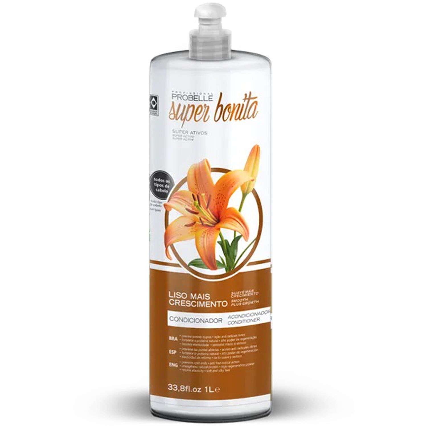 Acondicionador Liso Mais Crescimento Probelle 1000ml image number 2.0