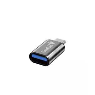 Adaptador Otg Usb C A Usb A Tama&ntilde;o Compacto Gris Genius