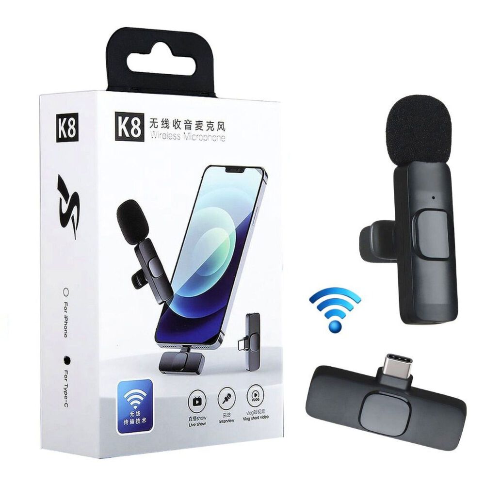 Microfono Inal&aacute;mbrico K8 Para Android Tipo C image number 0.0