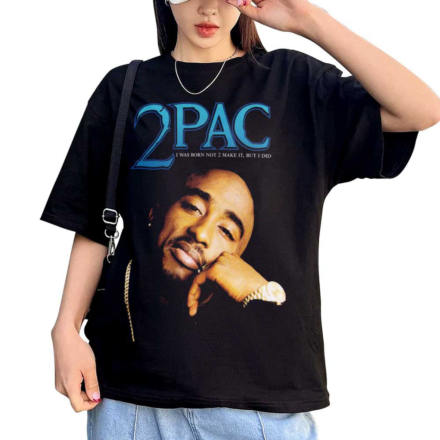 Polera Estampada 2pac Tupac Shakur Rap image number 1.0