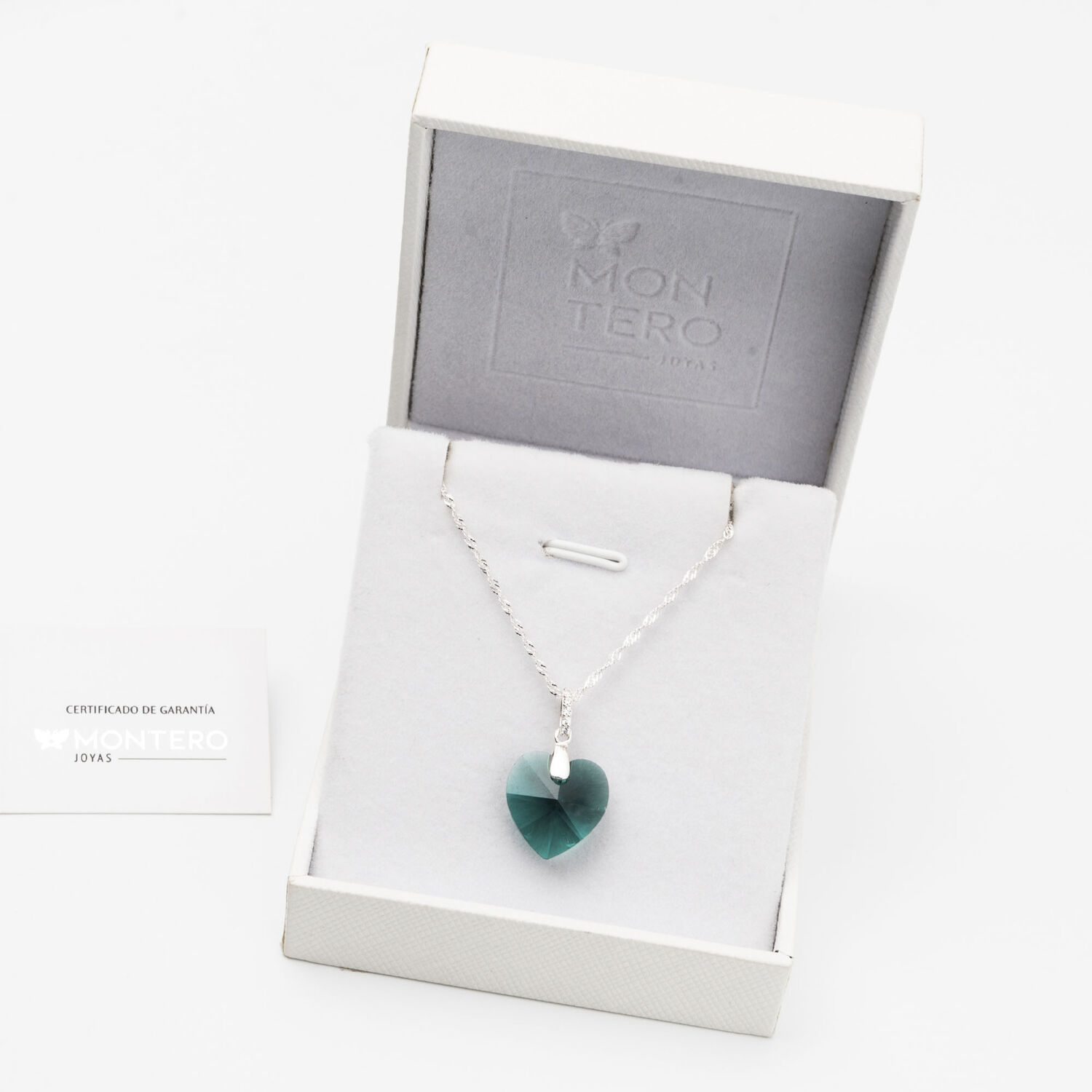 Collar Gran Romance Cristales Genuinos Emerald image number 2.0