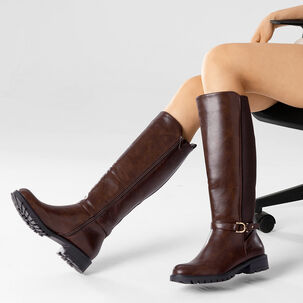 Bota Casual Mujer Vintage Moda Eco Cuero Comodo Weide Qbm13