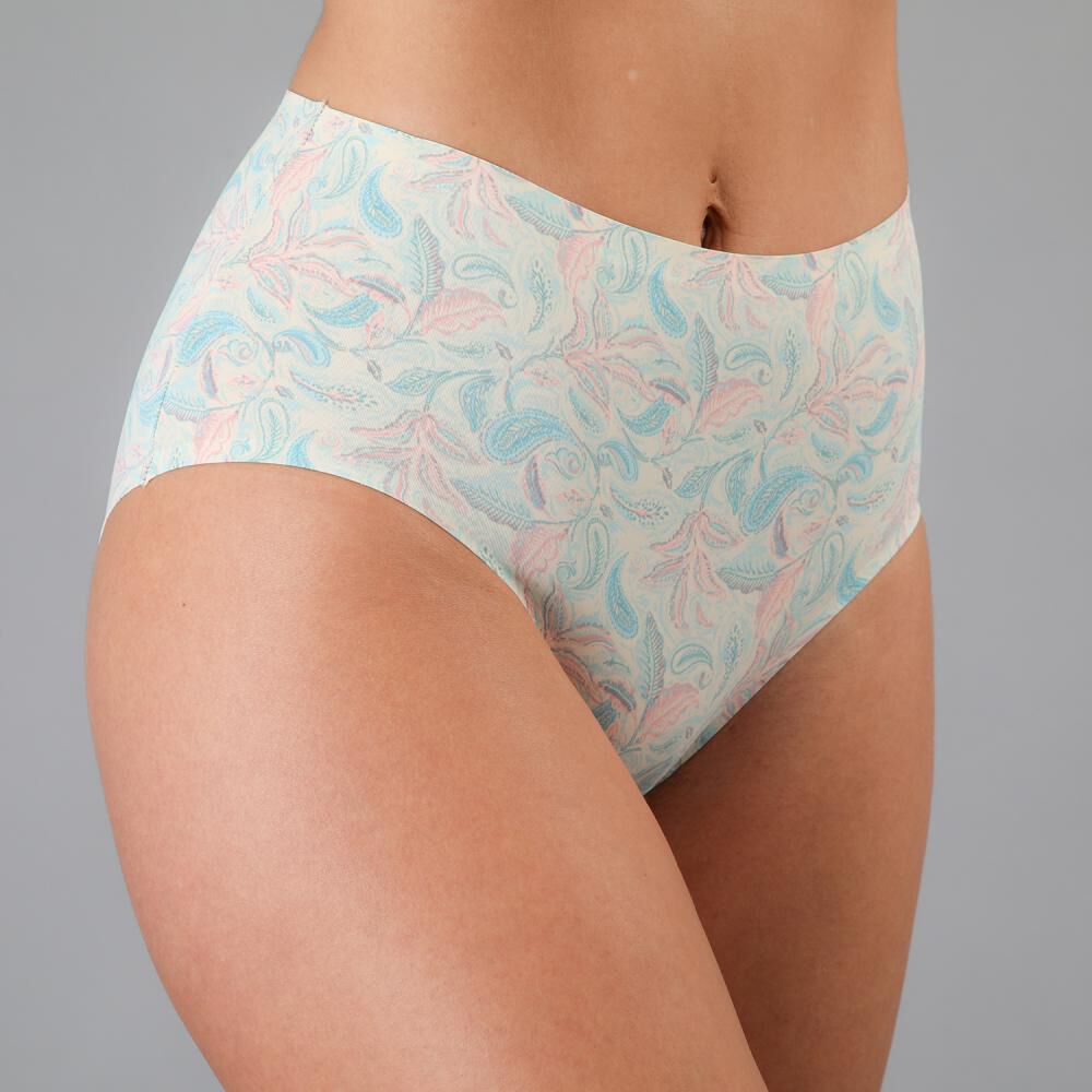 Pack 3x Calzon Maxi Micro Print Bonded Flores image number 3.0