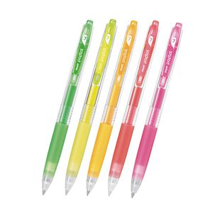 Set L&aacute;piz Gel Poplol 0.7 5u C/estuche Naranja Pilot