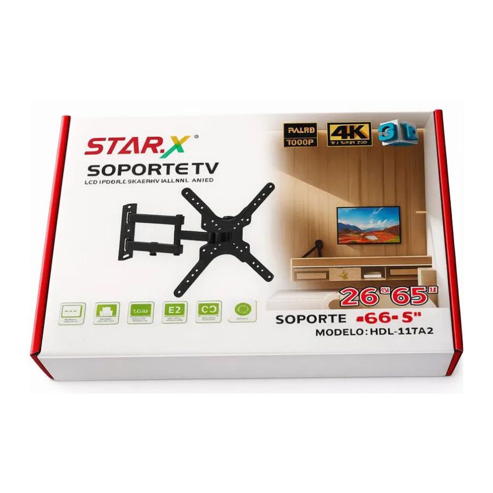 Soporte De Tv Con Brazo Para 26 A 65 Resiste 25 Kg Negro image number 3.0